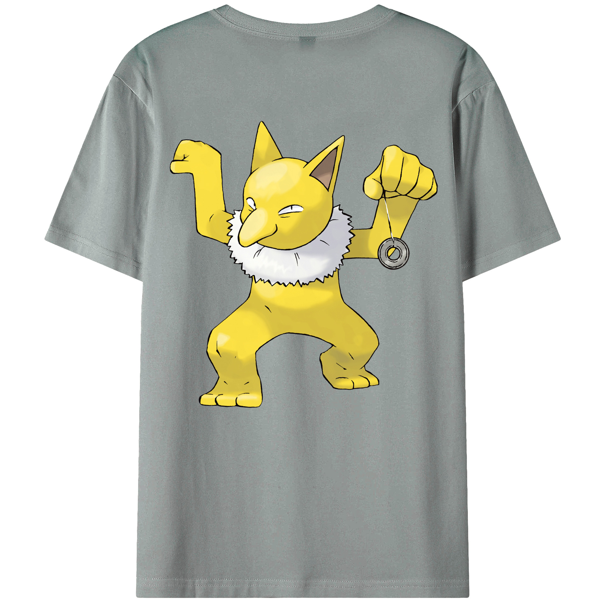 （画像用） ポケットモンスター Pokémon 綿100％ メンズ半袖Tシャツ（バックプリント） 通気性